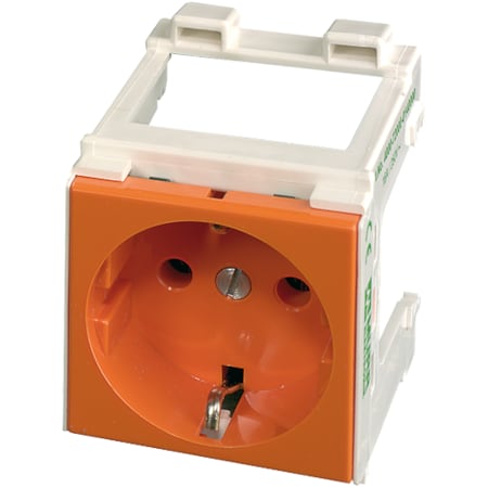 Murrelektronik Cabinet Power Outlet, 16 A, 250V AC, 2 Pole, Orange 4000-72000-0140000